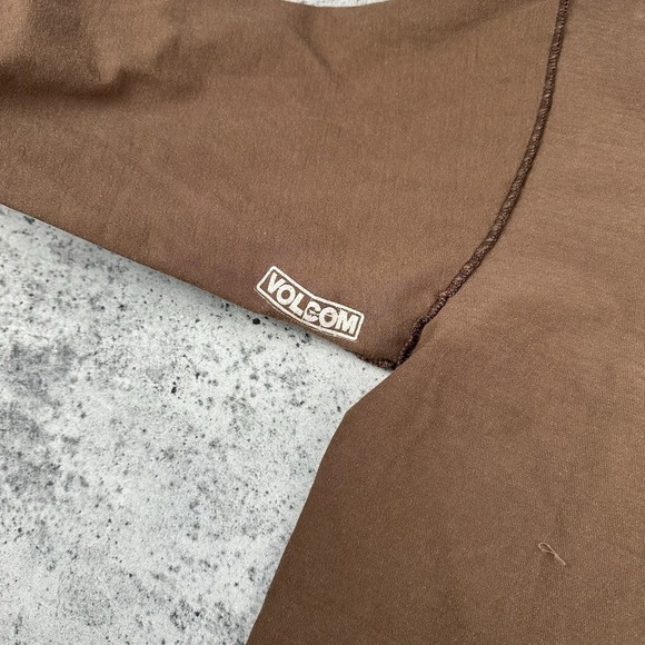 Vintage Volcom Inside Out Graffic Long Sleeve Size Large Brown - Picture 9 of 14
